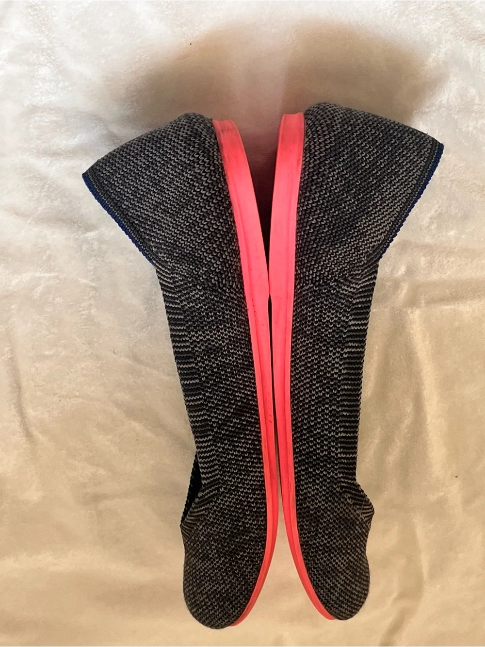 Rothy's Gray Knit Ballet Flats in great condition